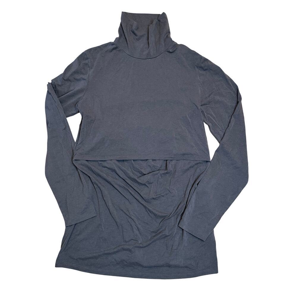 Boob Design Long Sleeve Turtleneck Nursing Top Size Large‎